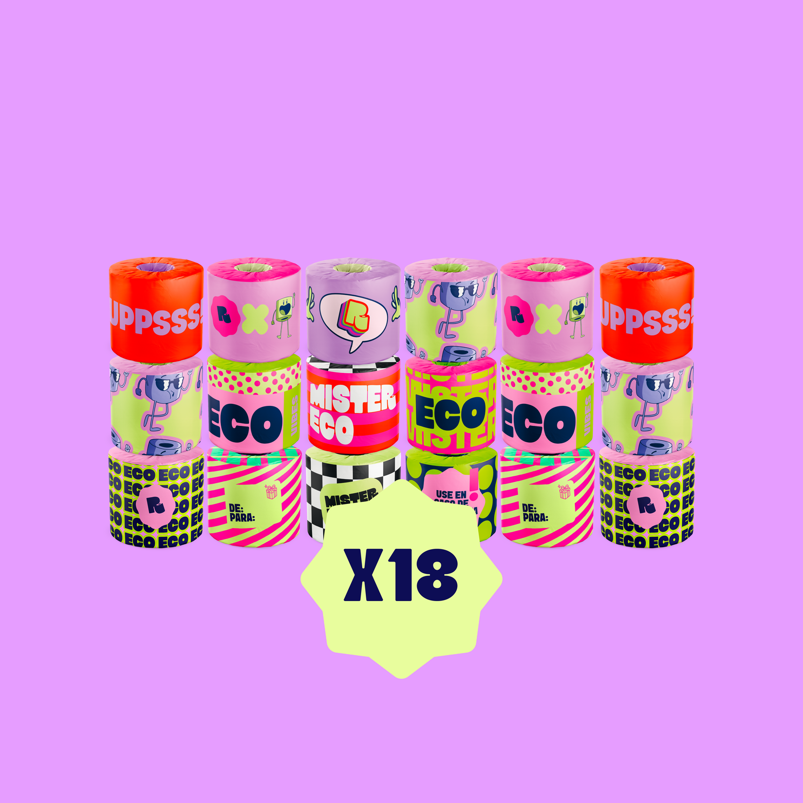 Papel higiénico x18